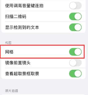 延津苹果手机维修网点分享iPhone如何开启九宫格构图功能 