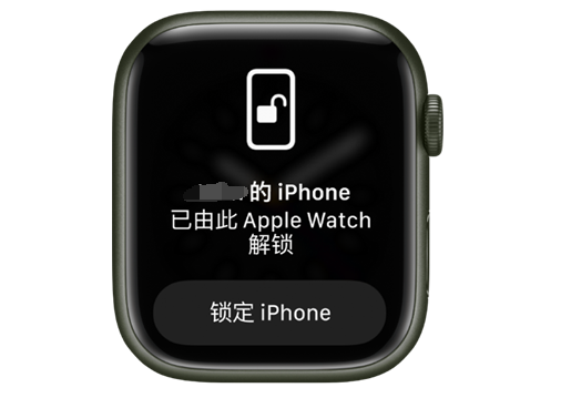 延津苹果手机维修分享用 AppleWatch 解锁配备面容 ID 的 iPhone方法 