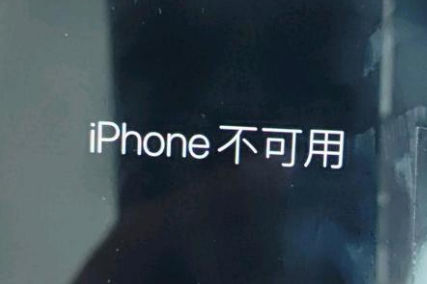 延津苹果服务网点分享锁屏界面显示“iPhone 不可用”如何解决 